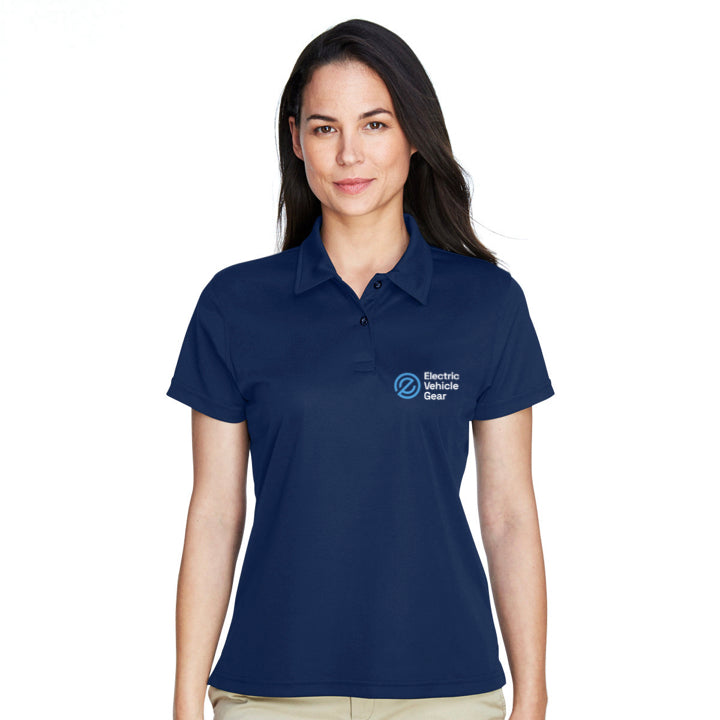 Electric Vehicle Gear Embroidered Queensboro Polo: Navy